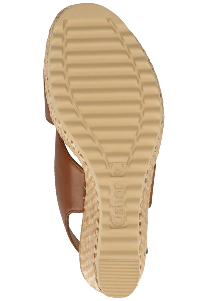 Gabor Sandalen Glattleder Braun - surf4shoes