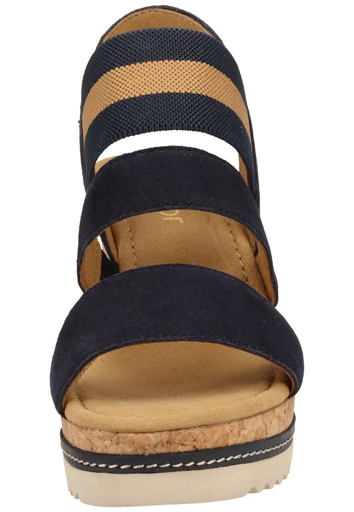 Gabor Sandalen Leder/Textil Blau - surf4shoes