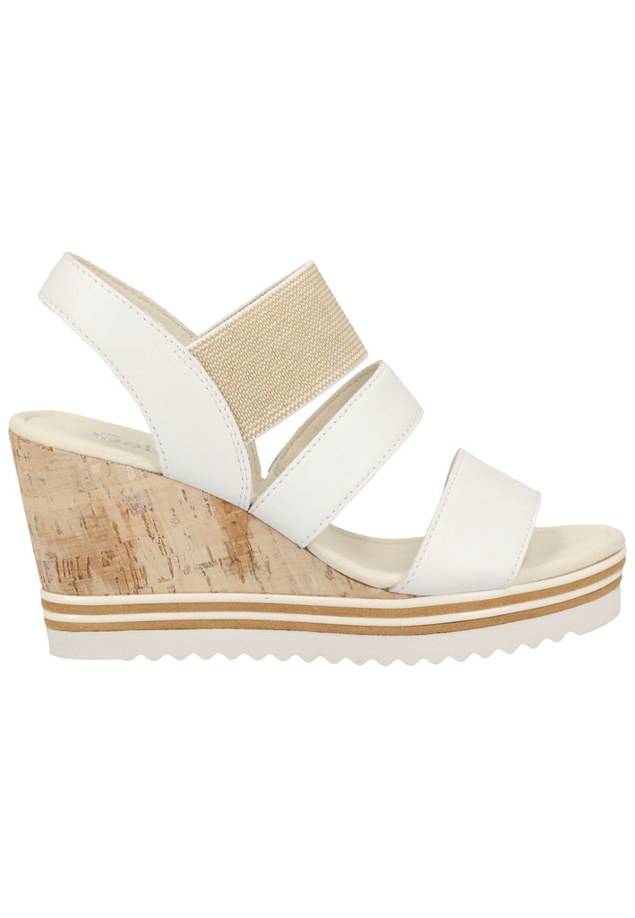 Gabor Sandalen Leder/Textil Weiß - surf4shoes