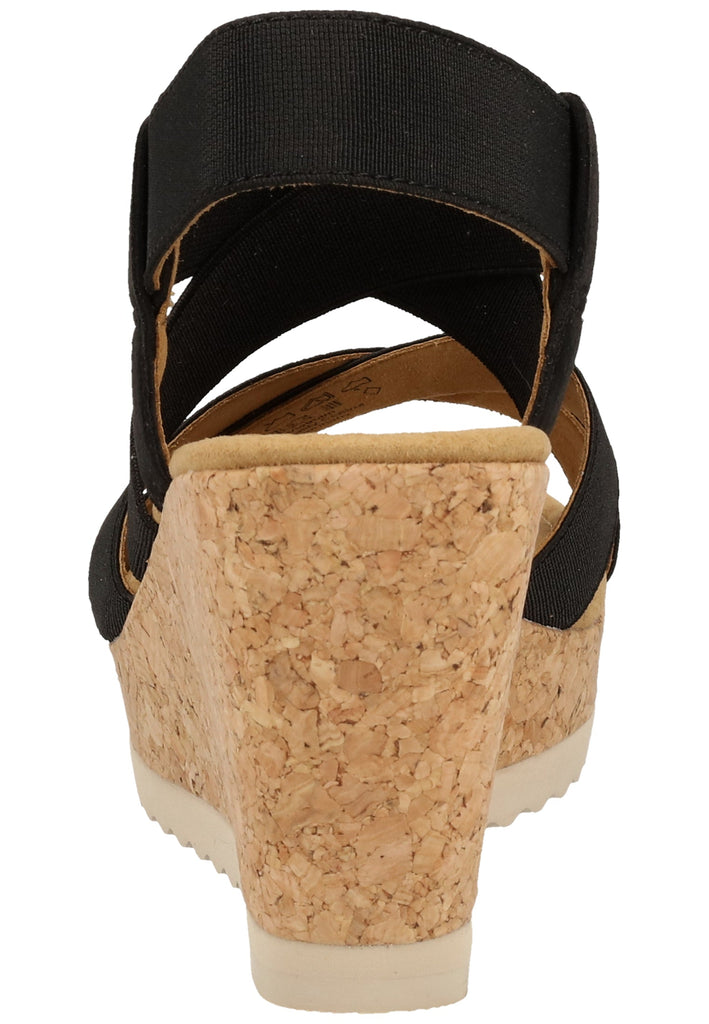 Gabor Sandalen Leder/Textil Schwarz - surf4shoes