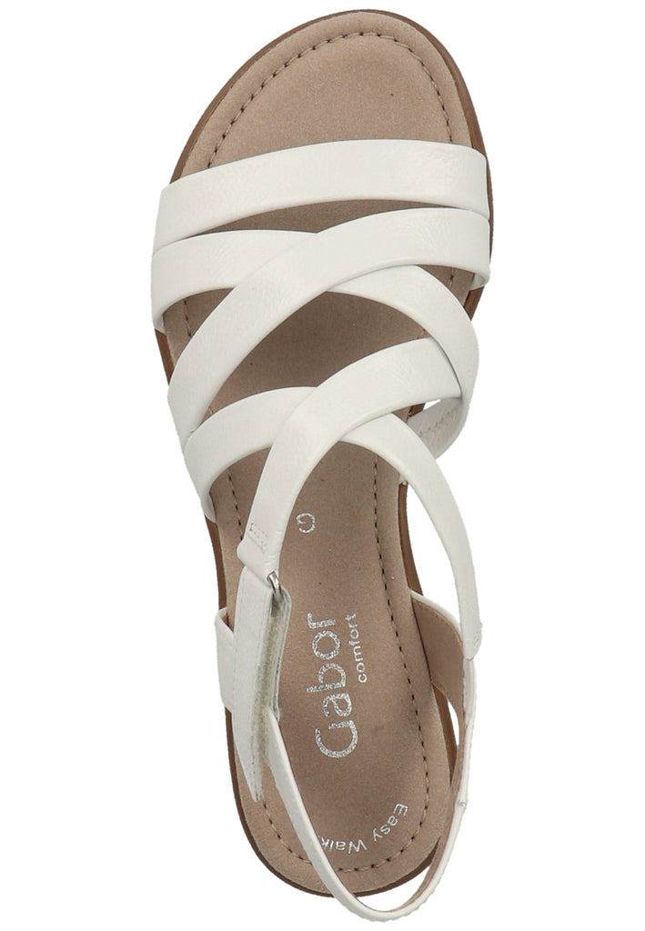 Gabor Sandalen Leder Weiß - surf4shoes