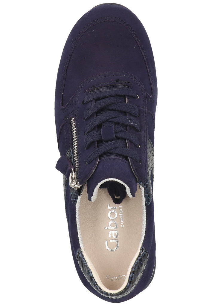 Gabor Sneaker Glattleder Blau - surf4shoes