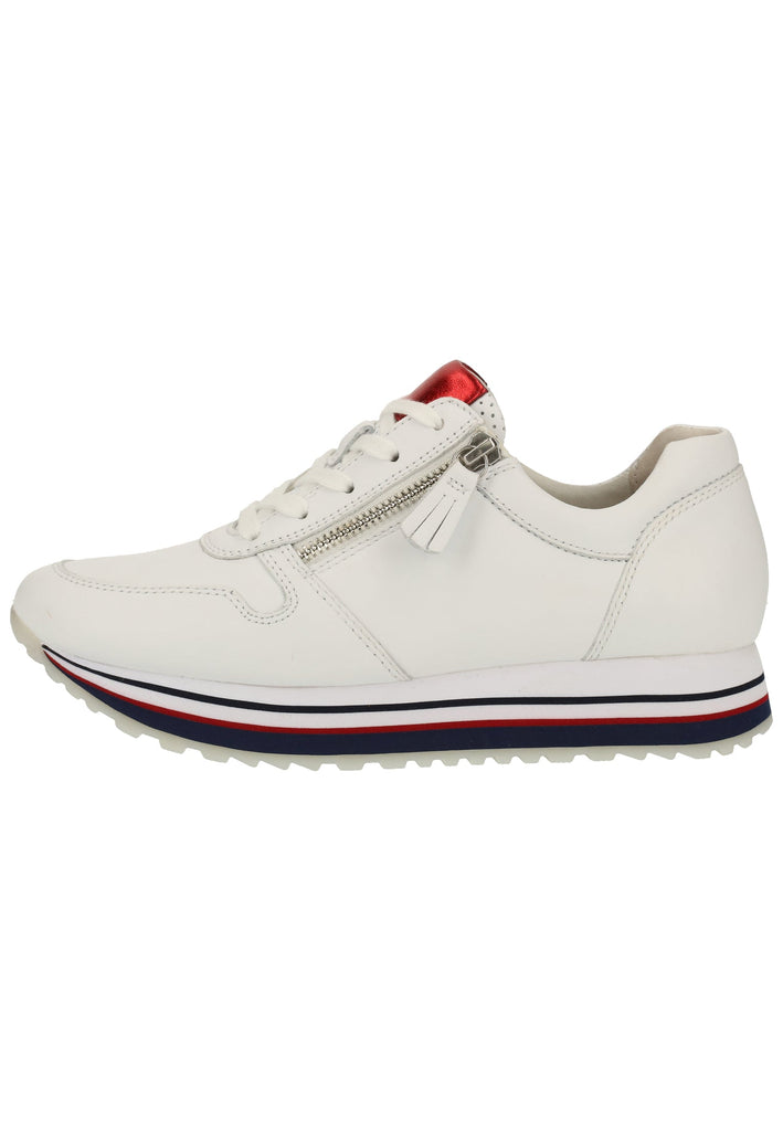 Gabor Sneaker Glattleder Weiß - surf4shoes