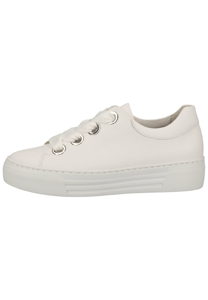Gabor Sneaker Glattleder Weiß - surf4shoes