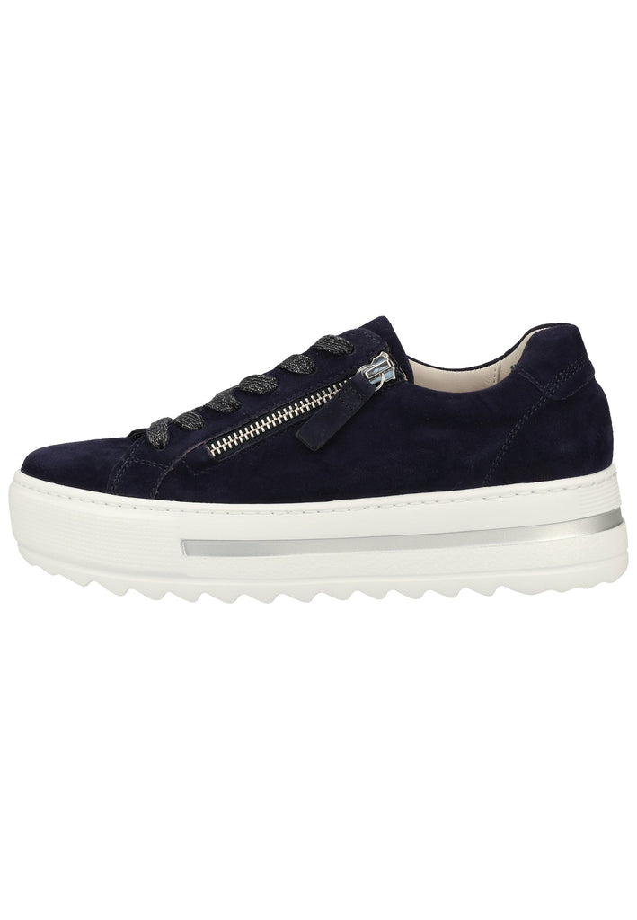 Gabor Sneaker Samt Blau - surf4shoes