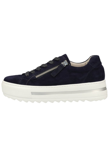 Gabor Sneaker Samt Blau - surf4shoes