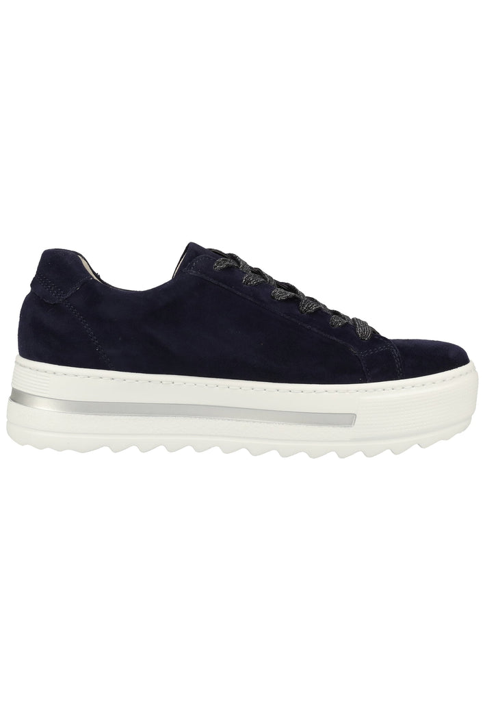 Gabor Sneaker Samt Blau - surf4shoes