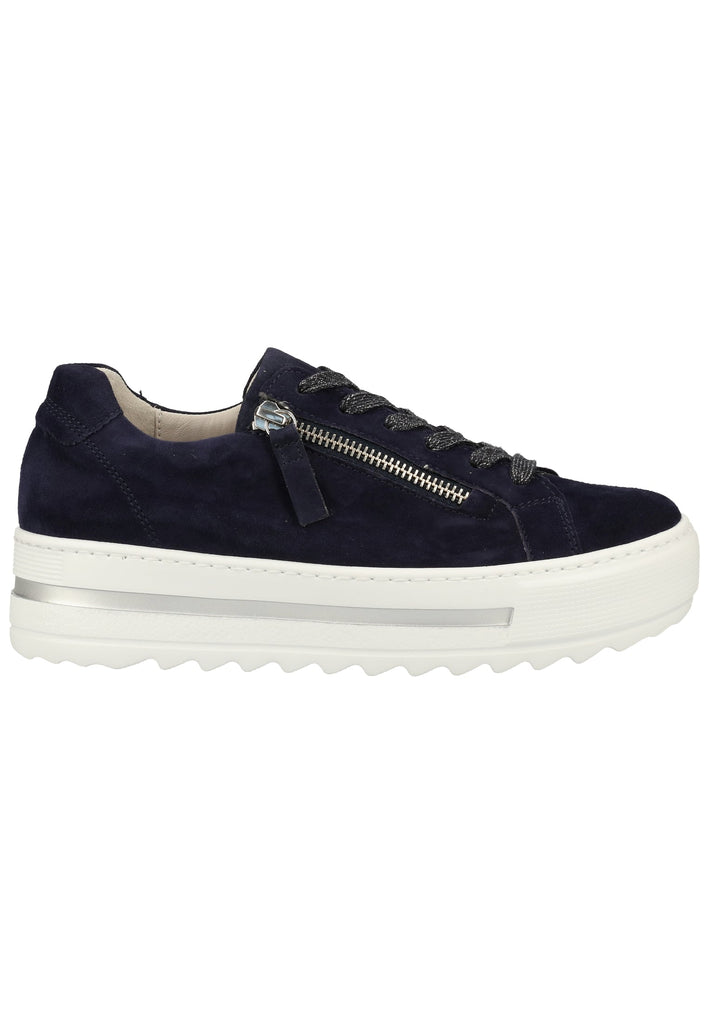 Gabor Sneaker Samt Blau - surf4shoes