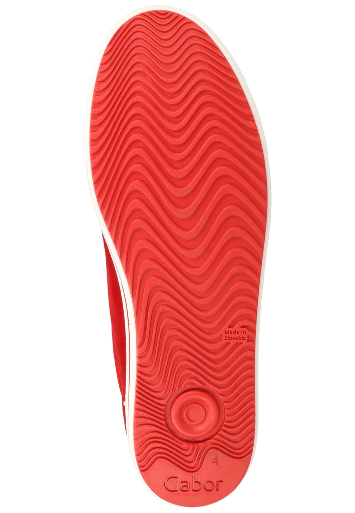 Gabor Sneaker Veloursleder Rubinrot - surf4shoes