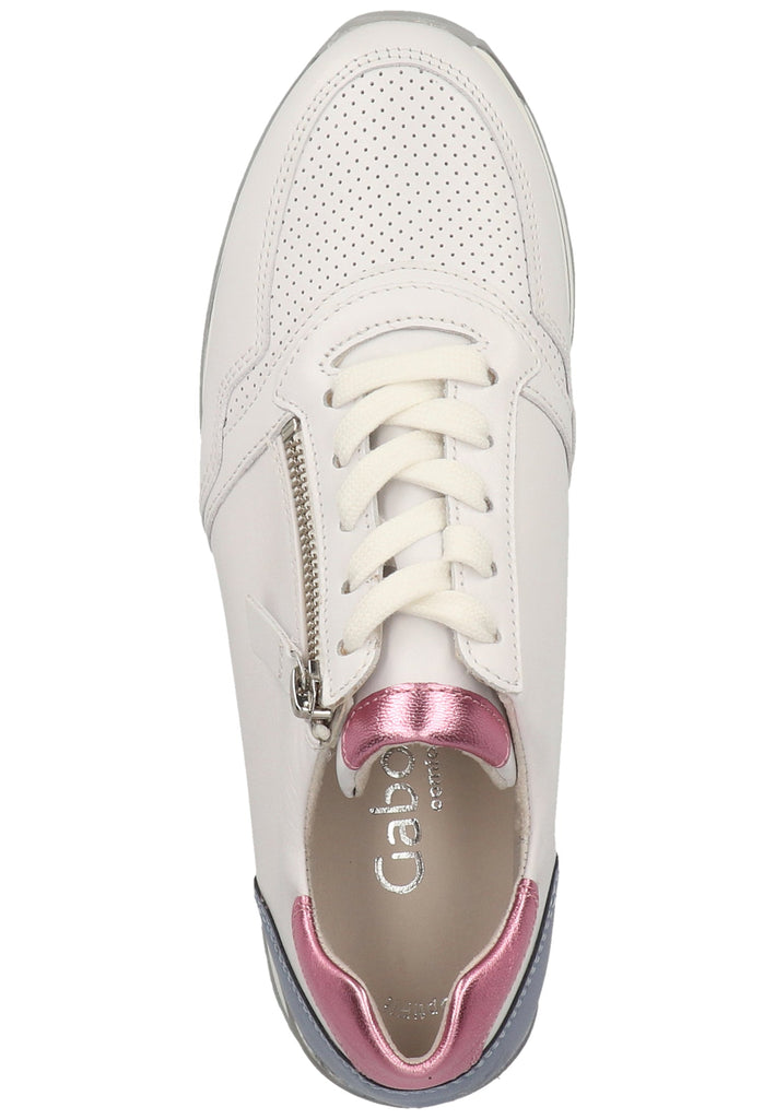 Gabor Sneaker Glattleder Weiß - surf4shoes