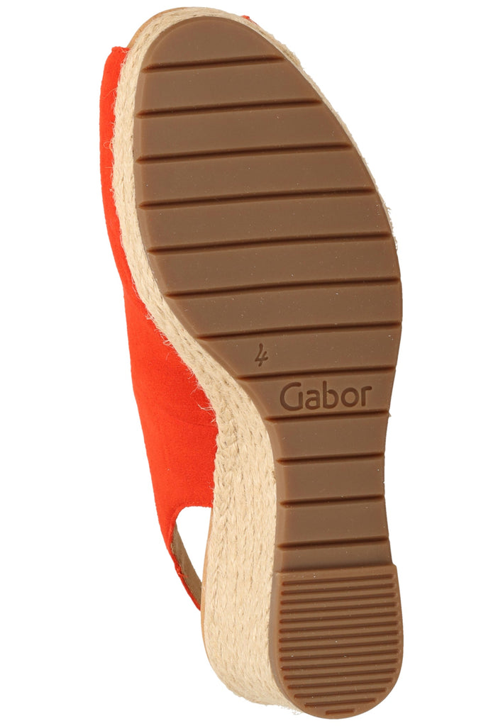 Gabor Sandalen Veloursleder Koralle - surf4shoes