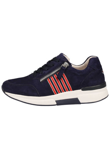 Gabor Sneaker Nubukleder Blau - surf4shoes