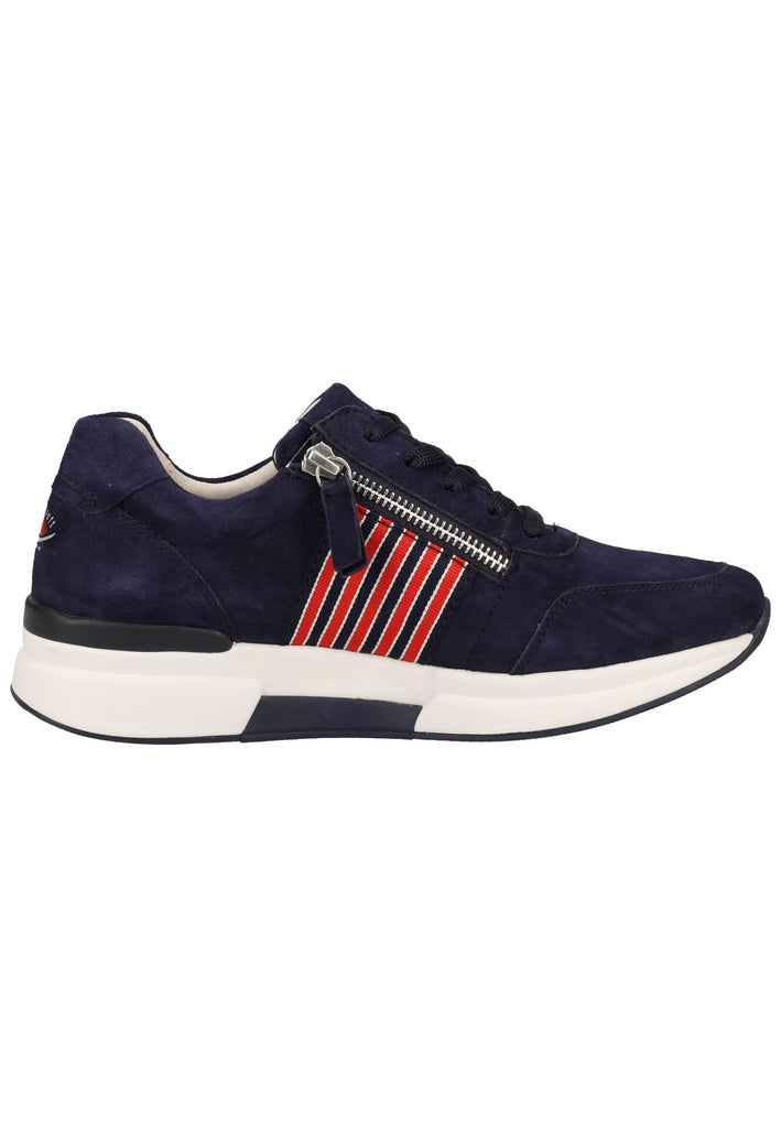 Gabor Sneaker Nubukleder Blau - surf4shoes