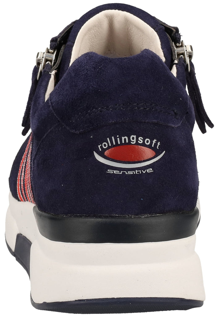 Gabor Sneaker Nubukleder Blau - surf4shoes