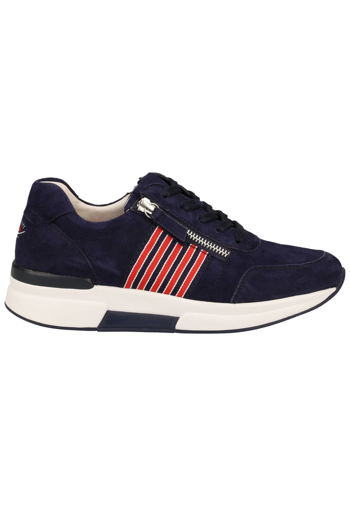 Gabor Sneaker Nubukleder Blau - surf4shoes