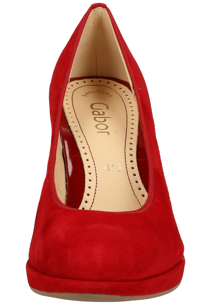 Gabor Pumps Leder Rubinrot - surf4shoes