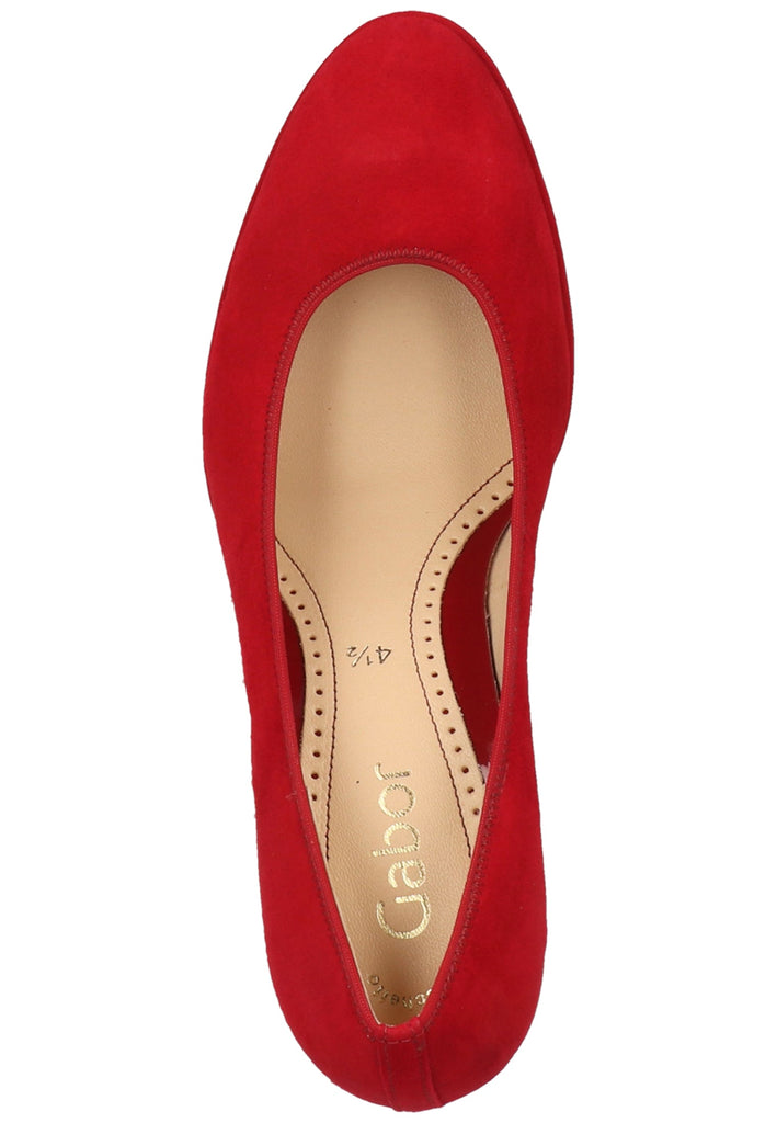 Gabor Pumps Leder Rubinrot - surf4shoes