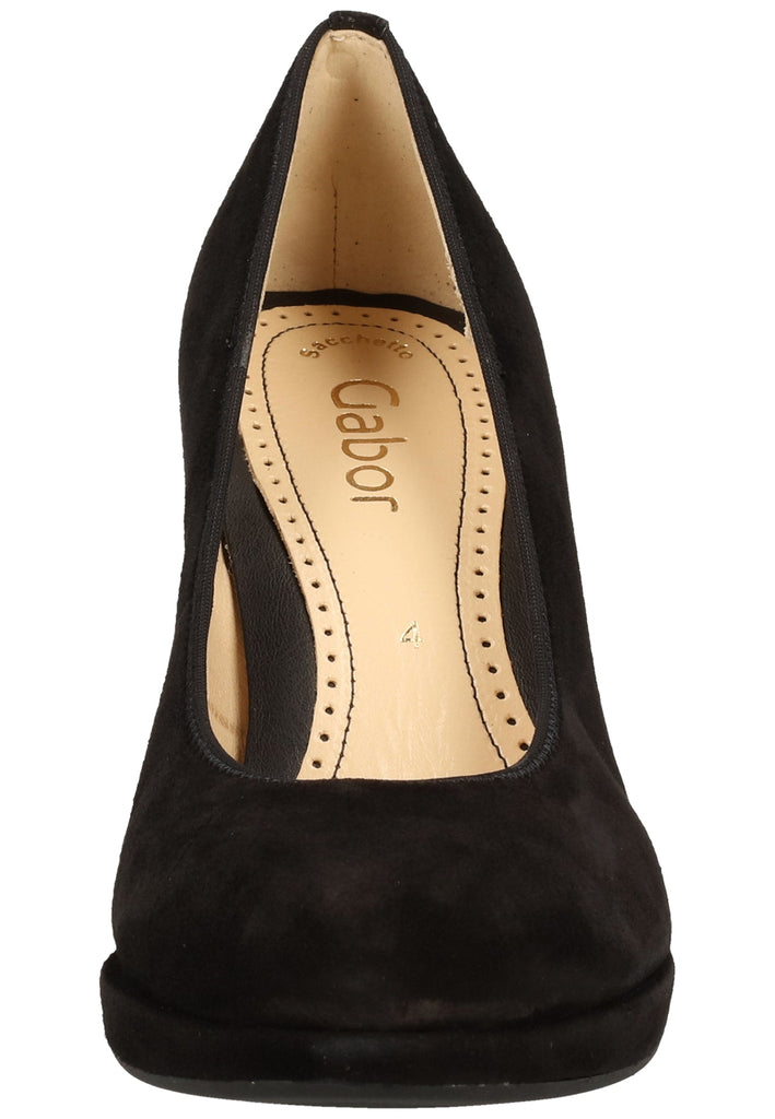 Gabor Pumps Leder Schwarz - surf4shoes