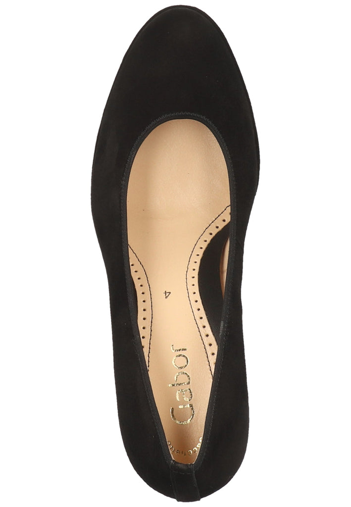 Gabor Pumps Leder Schwarz - surf4shoes