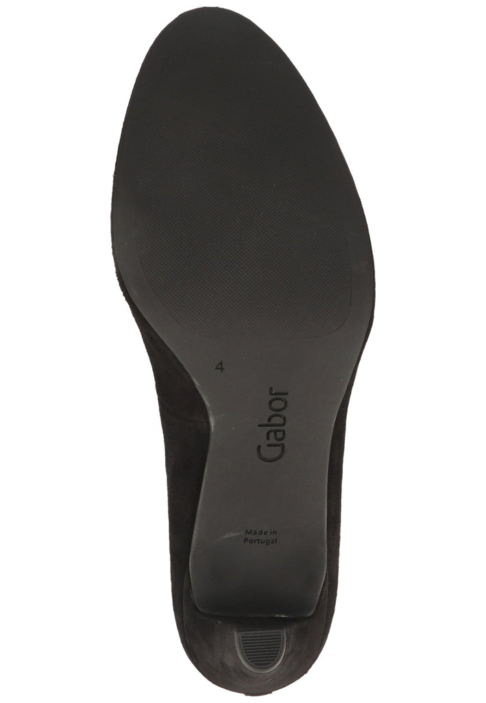 Gabor Pumps Leder Schwarz - surf4shoes