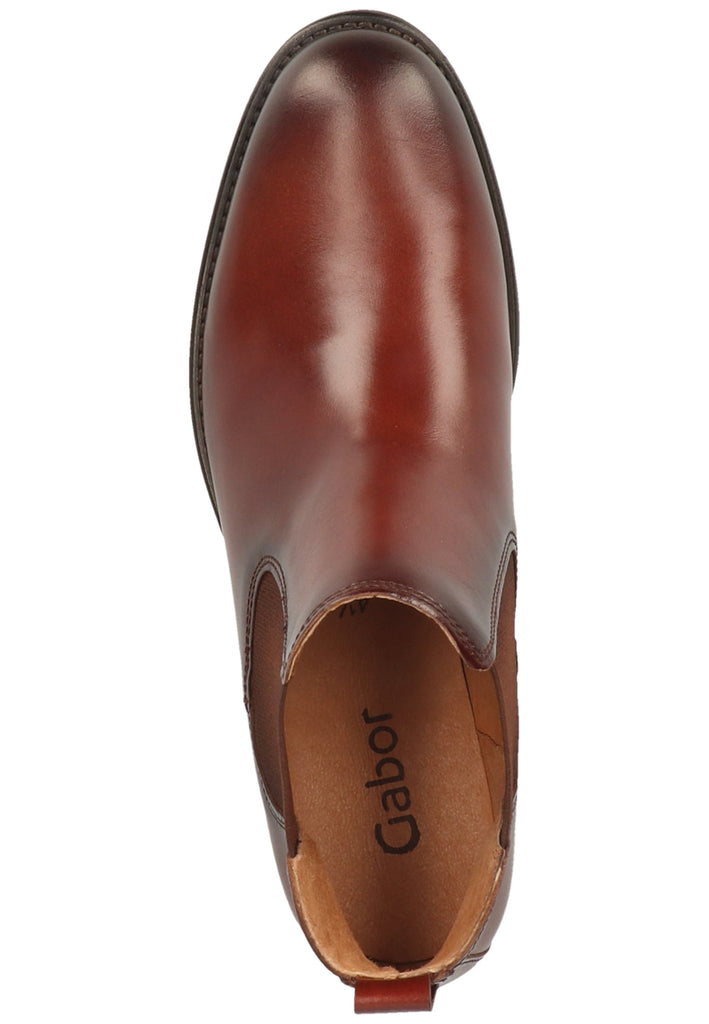 Gabor Stiefelette Leder/Textil Dunkelbraun - surf4shoes