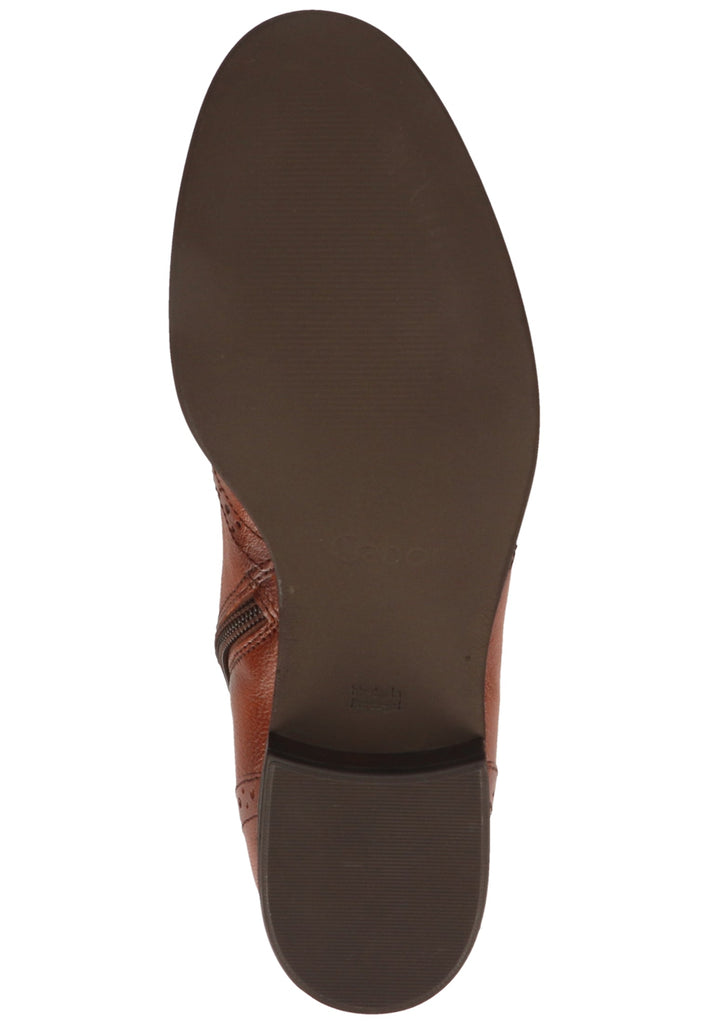 Gabor Stiefelette Glattleder Whisky - surf4shoes