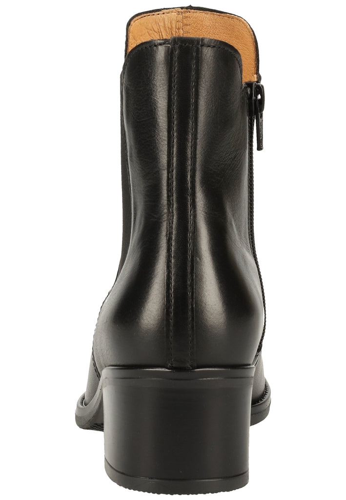 Gabor Stiefelette Leder/Textil Schwarz - surf4shoes