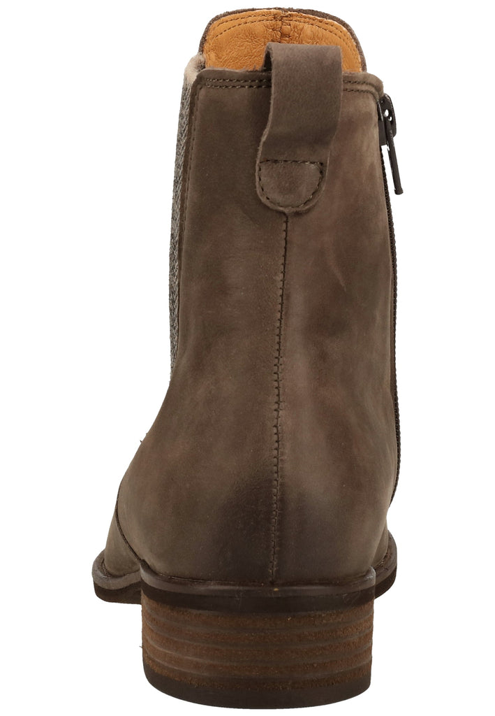 Gabor Stiefelette Leder/Textil Dunkelgrau - surf4shoes