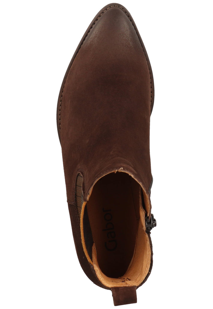 Gabor Stiefelette Leder/Textil Mocca - surf4shoes