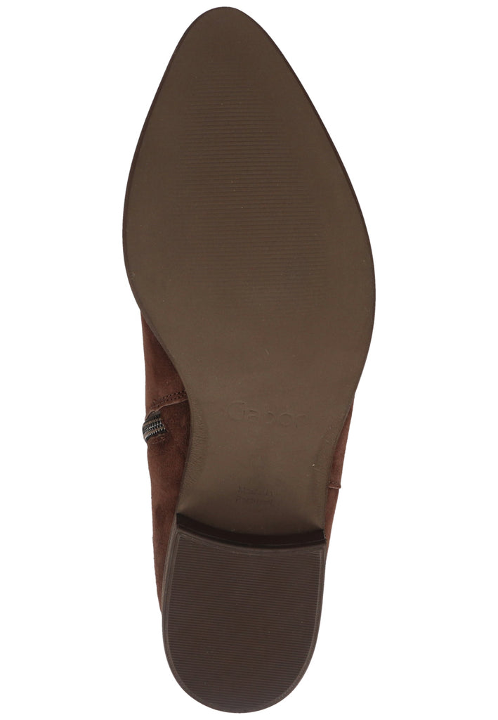 Gabor Stiefelette Leder/Textil Mocca - surf4shoes