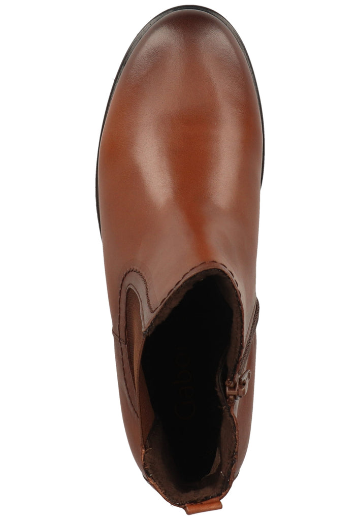 Gabor Stiefelette Leder/Textil Dunkelbraun - surf4shoes