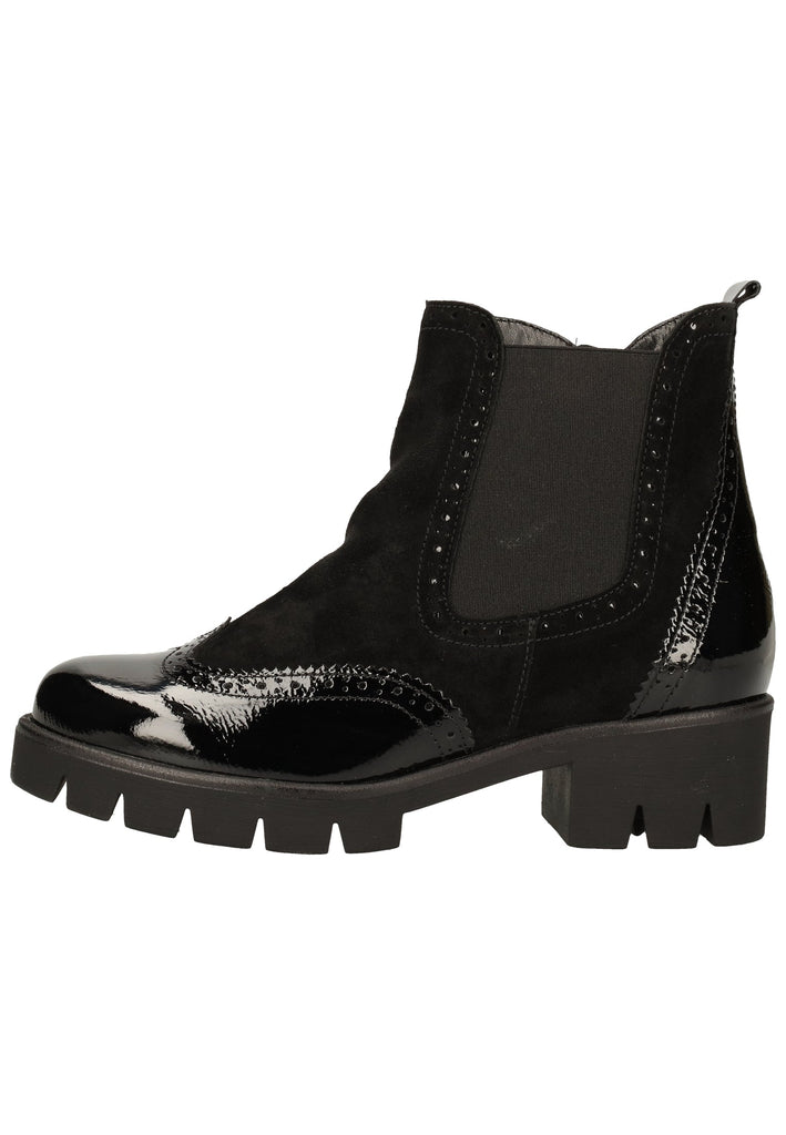 Gabor Stiefelette Leder/Textil Schwarz - surf4shoes