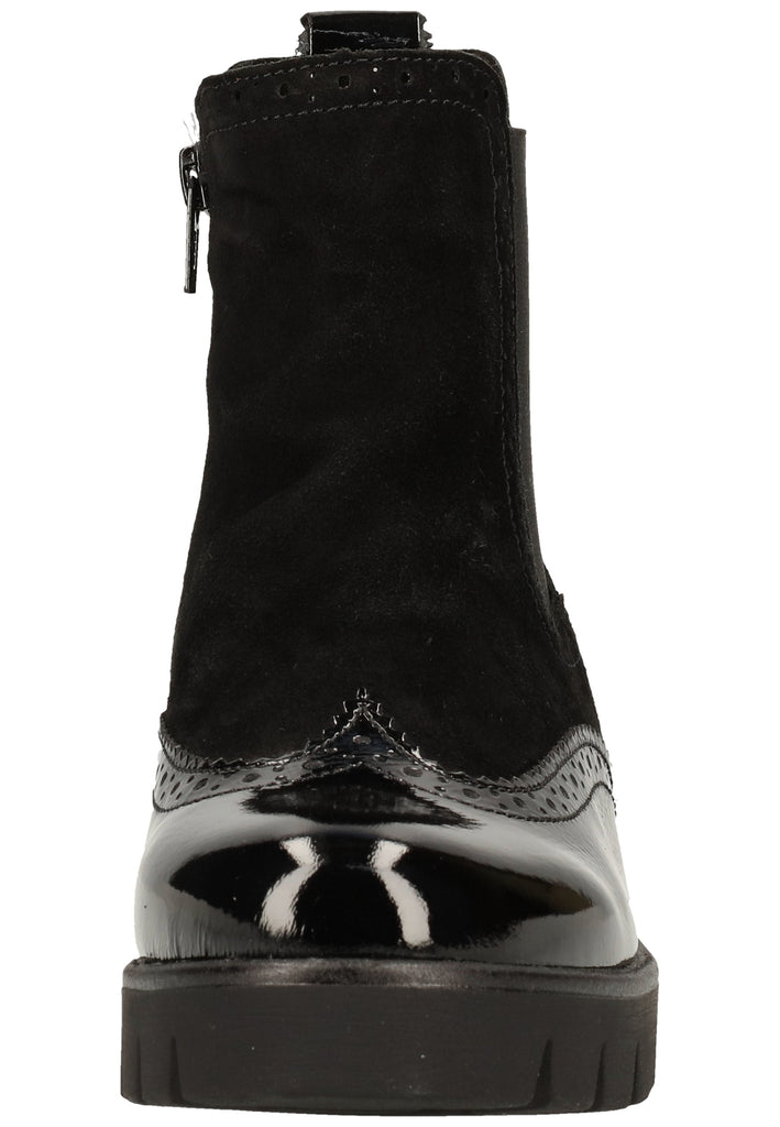 Gabor Stiefelette Leder/Textil Schwarz - surf4shoes