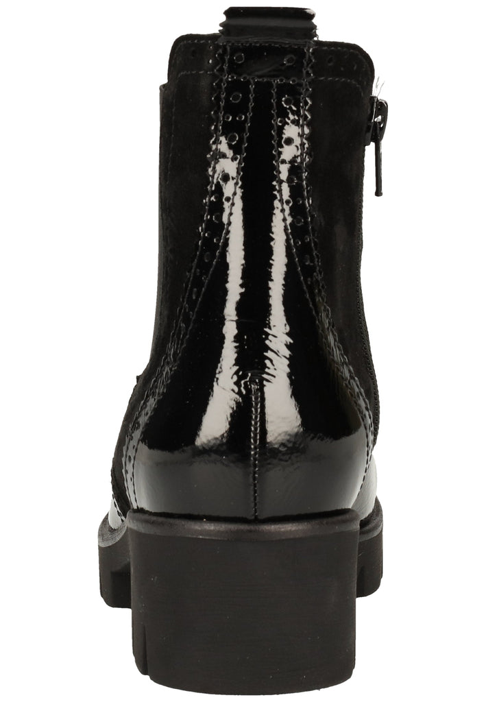 Gabor Stiefelette Leder/Textil Schwarz - surf4shoes