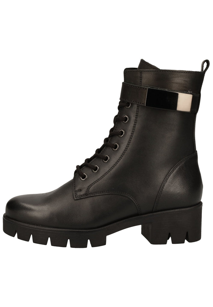 Gabor Stiefelette Glattleder Schwarz - surf4shoes