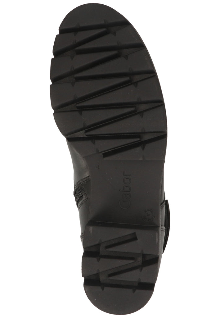 Gabor Stiefelette Glattleder Schwarz - surf4shoes