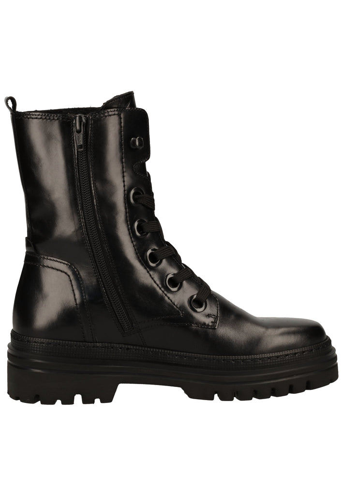 Gabor Stiefelette Glattleder Schwarz - surf4shoes
