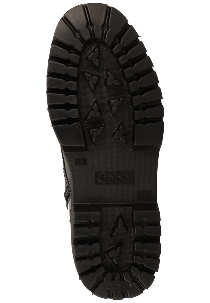 Gabor Stiefelette Glattleder Schwarz - surf4shoes