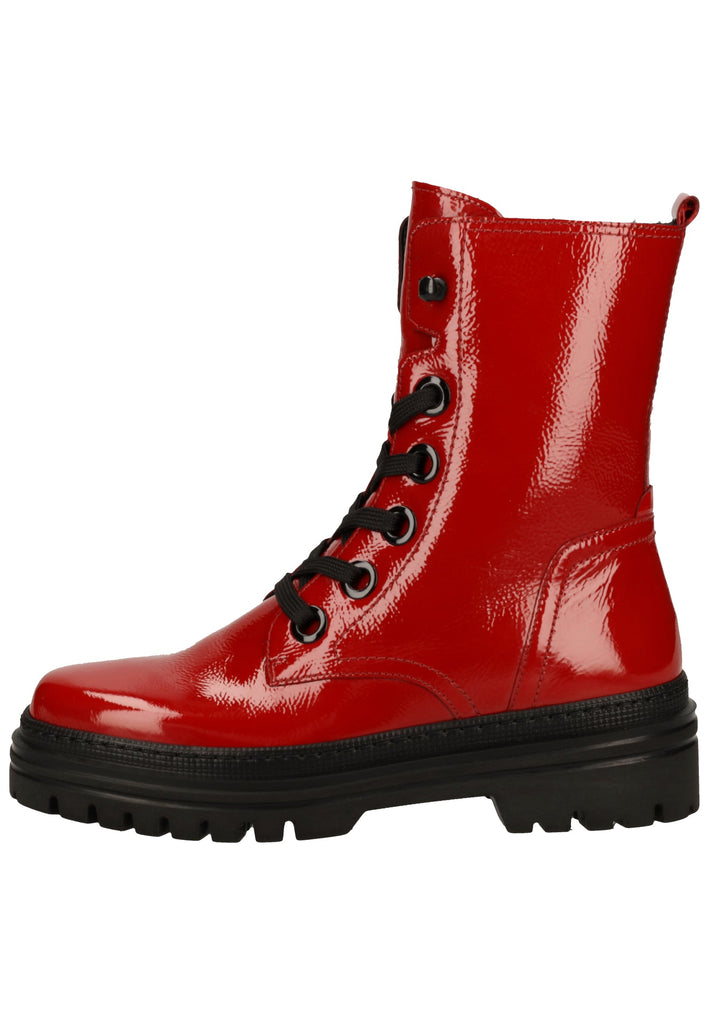 Gabor Stiefelette Leder Rot/Schwarz - surf4shoes