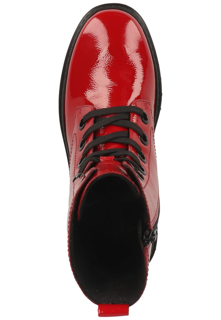 Gabor Stiefelette Leder Rot/Schwarz - surf4shoes