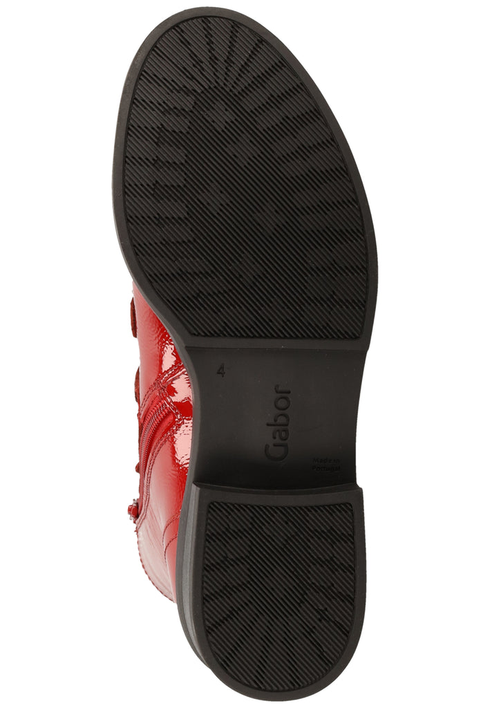 Gabor Stiefelette Leder Rubinrot - surf4shoes