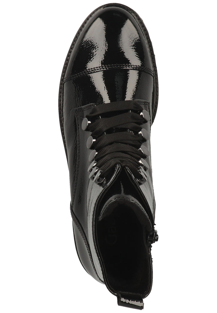 Gabor Stiefelette Leder Schwarz - surf4shoes