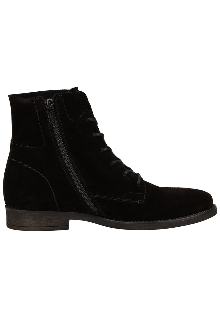 Gabor Stiefelette Veloursleder Schwarz - surf4shoes