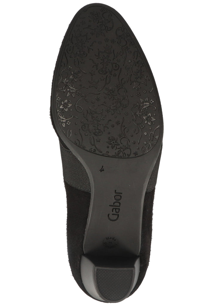 Gabor Pumps Leder Schwarz - surf4shoes