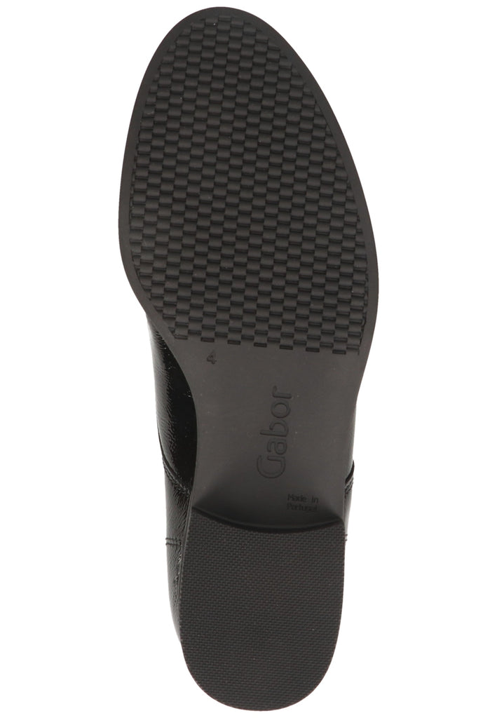 Gabor Halbschuhe Leder Schwarz - surf4shoes