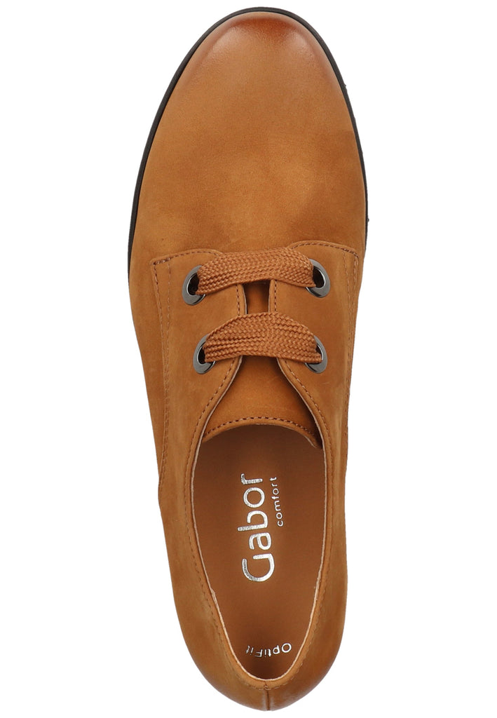 Gabor Halbschuhe Leder Kupfer - surf4shoes