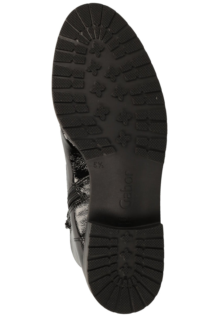 Gabor Stiefelette Leder Schwarz - surf4shoes