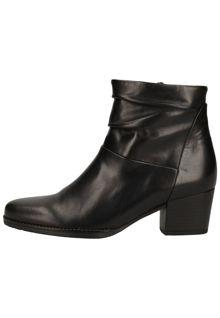 Gabor Stiefelette Glattleder Schwarz - surf4shoes