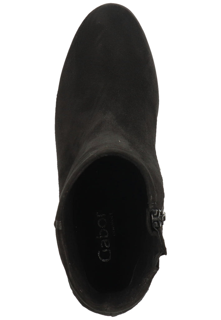 Gabor Stiefelette Leder Schwarz - surf4shoes