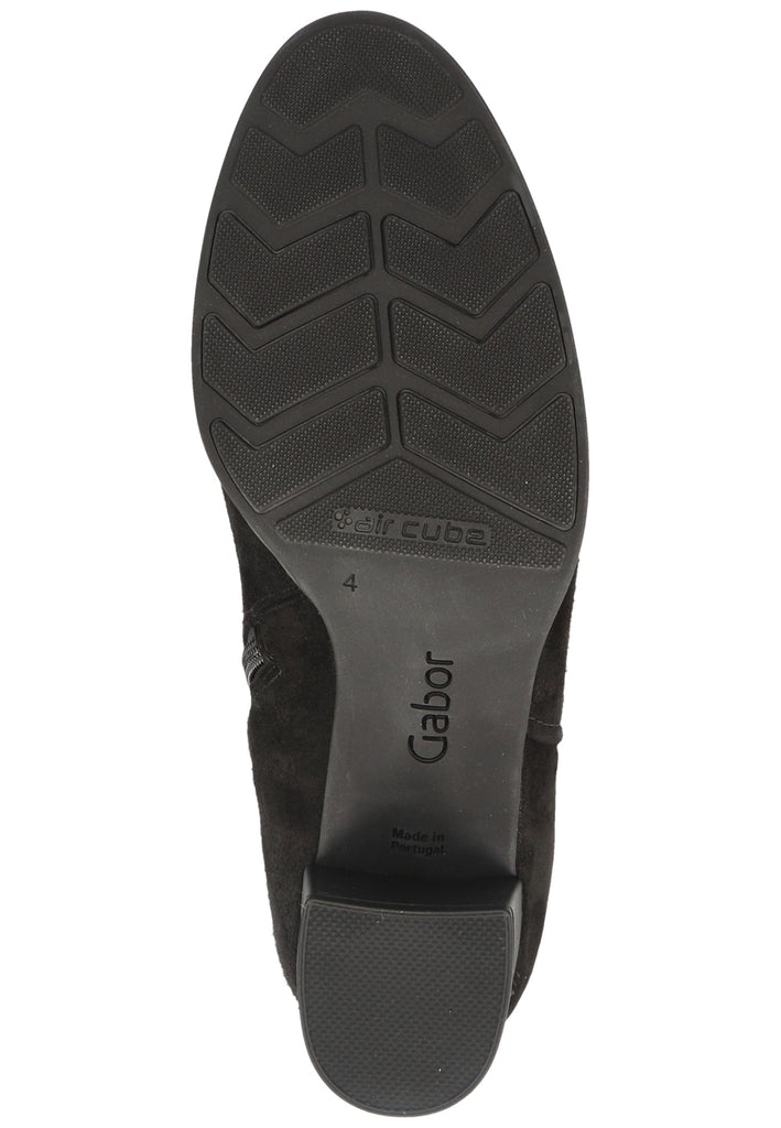 Gabor Stiefelette Leder Schwarz - surf4shoes